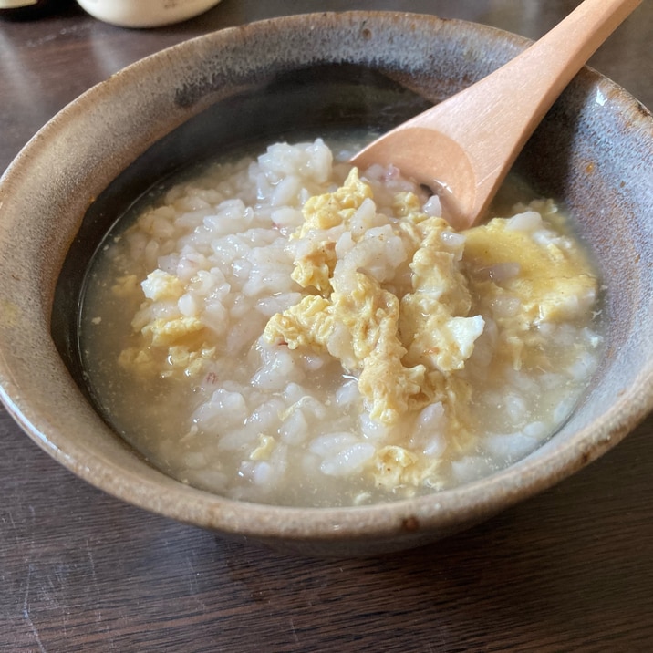 雑穀米の卵粥